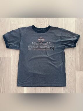 Harley-Davidson Motorcycles Moncton NB Double Sided Ringer T-Shirt